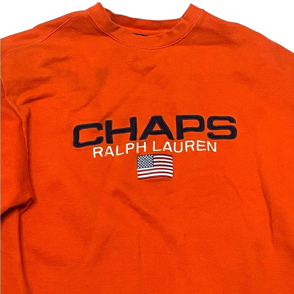 Vintage Ralph Lauren Orange Crewneck Sweatshirt L